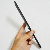 Peigne fin de Salon de coiffure, peigne noir avec peigne professionnel, pour coupe de cheveux