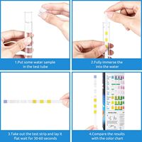 Seaoura SR-902 Strip Tes Air Akuarium Profesional 7 in 1 Warna Tidak Berluntur Perlengkapan Tes Akuarium 65/135 Buah
