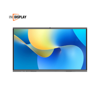 Pantalla Plana Interactiva de 65 Pulgadas 4K CVT MTK9679 Android 14.0, Chip 4GB+32GB, 20 Puntos Táctiles, Cámara de 48MP, Altavoces Duales de 15W, para Reuniones y Educación