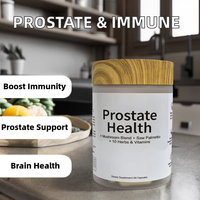 Complément Alimentaire Herbal pour la Santé de la Prostate avec Sélénium, Vitamine C, Magnésium et Zinc, 90 Capsules pour Hommes - Soutien Immunitaire