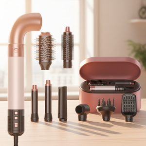 <span class=keywords><strong>SMET</strong></span> Nouveau sèche-cheveux 8 en 1 à séchage rapide 1500W Brosse à air chaud 110000 tr/min Sèche-cheveux professionnel Boucleur électrique Lisseur - Product Image 1