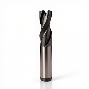 Hss Co <b>Cutter</b> Ta1414 TiAlN Coated 30 Degree Helix Short For Slots 2 Cutting <b>Edges</b> Weldon Shank - Product Image 2