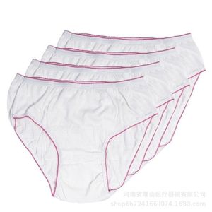 Haiwoshi Disposable Pure Cotton Underwear 5Pcs Breathable Maternity Briefs For Pregnant Women Postpartum Travel Use - Product Image 3