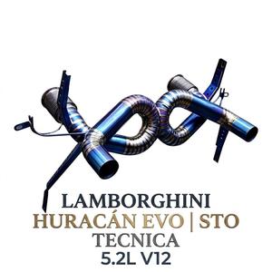 ระบบท่อไอเสียแบบตรง Vortex Blue Burnt Titanium สำหรับ Lamborghini Huracan EVO STO Tecnica 5.2L V12 ชุดแต่งระบบปรับแต่ง - Product Image 1