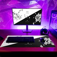 Tapis de souris de jeu personnalisé avec logo, imperméable, écologique, format étendu 31,5x11,8 pouces, impression par sublimation CMYK, motif Sakura japonais, antidérapant