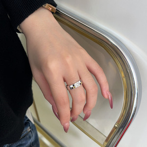 Silver Ruitai S925 Sterling Silver Korean Style <b>Ring</b> Cartoon Design Channel Setting Everyday Wear Women's Jewelry - Product Image 1