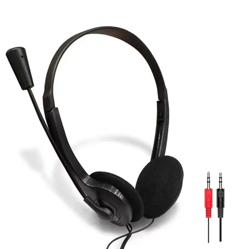 Harga Pabrik Kabel Jack 3.5Mm Headphone Handsfree Telepon Earphone Kabel Headphone dengan Mikrofon