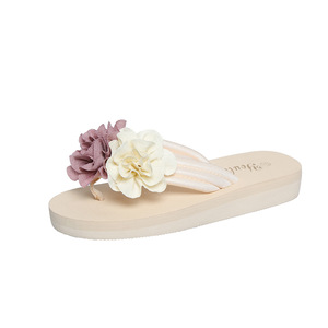 Zapatos de talla grande para mujer, zapatillas de verano, chanclas con flores, plataforma informal, combina con todo, ligero, para playa, Cool Women916 - Product Image 6