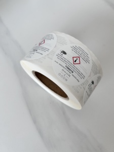 Không thấm Nước Chuyên Nghiệp in ấn Multilayer nhãn hai lớp tập sách Vinyl sticker cho mỹ phẩm nến bao bì nhãn - Product Image 2