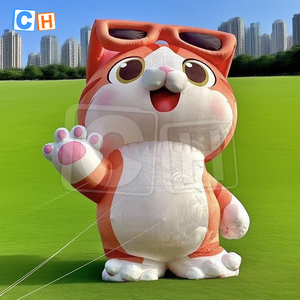 CH phim hoạt hình phong cách lớn <span class=keywords><strong>Inflatable</strong></span> mèo trang trí, dễ thương <span class=keywords><strong>Inflatable</strong></span> may mắn mèo linh vật bóng để bán - Product Image 5