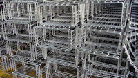 Plateau de panier de câble de type grillage de câble électrique d'acier inoxydable galvanisé avec des accessoires