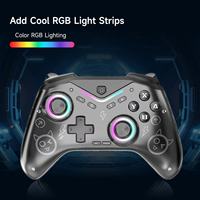 Controlador de juegos móvil inalámbrico, joystick con vibración, gamepad con interruptor, compatible con sistemas Steam, iOS y Android.