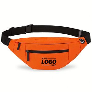 Sac banane personnalisé pour hommes et femmes - Sac de taille réglable à porter en bandoulière pour les voyages, la randonnée, la course à pied et le cyclisme - Convient aux téléphones et aux portefeuilles - Product Image 1