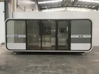 Cabine Apple Conteneur Modulaire de Haute Qualité Pack Plat Préfabriqué Meublé Petite Maison Préfabriquée Maisons Préfabriquées Conteneur Capsule Maison