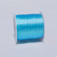 Cordes tressées en soie colorée de haute qualité, 3 à 12 brins, avec fil doré et argenté, pour la fabrication de bracelets, colliers et accessoires de bijoux DIY