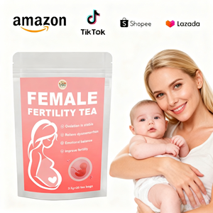 Thé aux herbes biologiques de santé pour la fertilité Mélange de thé de cycle menstruel régulier naturel Thé d'équilibre hormonal pour les femmes - Product Image 1
