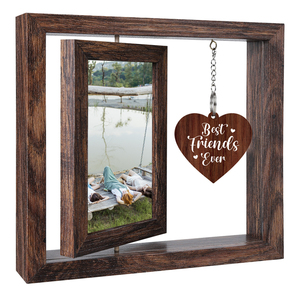 Mẹ cha cha con gái bạn gái vợ chồng lãng mạn quà tặng valentine Nâu 4x6 khung ảnh <span class=keywords><strong>MR</strong></span> và Mrs khung hình - Product Image 4