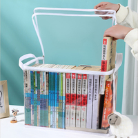 Transparente PVC Vertikale CD Spielzeug Aufbewahrung tasche Reiß verschluss Wasserdichte staub dichte Student Office Bücher tasche Clear Book Aufbewahrung tasche