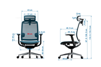 Chaise de bureau ergonomique réglable en maille pivotante au design moderne nouveau modèle avec mobilier en tissu confortable