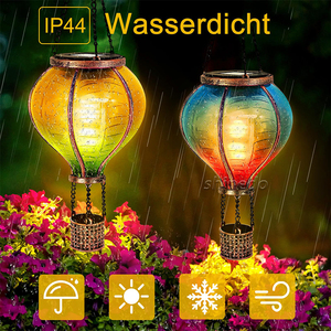Sân vườn trang trí năng lượng mặt trời đèn khinh khí cầu đèn lồng cỏ nhấp nháy ngọn lửa không thấm nước năng lượng mặt trời Powered hoàng hôn rực bóng ánh sáng - Product Image 2