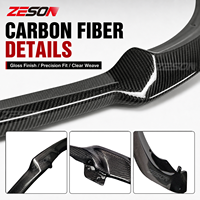 ZESON Lame de pare-chocs avant en fibre de carbone sèche style CS 3 pièces pour BMW M3 F80 M4 F82 F83 Berline Coupé 2014-2018