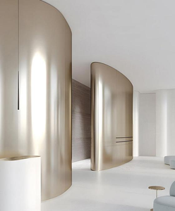 Panneaux décoratifs en feuilles de miroir imperméables écologiques à effet d'ondulations d'eau 3D, en fibre de bambou composite, pour la décoration de hôtels et d'ateliers - Product Image 6