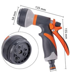 Pistolet à eau multifonction réglable à 8 modèles pour tuyau d'arrosage pour l'irrigation de la pelouse de lavage de voiture - Product Image 2