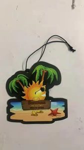 Désodorisant de voiture en papier personnalisé, formes et parfums variés, prix abordable - Product Image 6