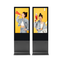 Pantalla Digital de Doble Cara de 80 Pulgadas, Reproductor de Publicidad Ultrafino con Sistema Operativo Android para Centros Comerciales