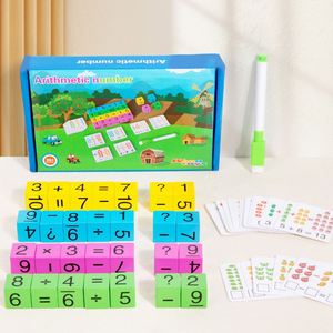 Jeu de défi éducatif pour enfants : Blocs numériques portables pour l'apprentissage des mathématiques en voyage (garçons et filles) - Product Image 1