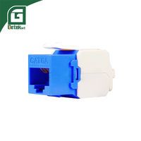 GETEKnet CAT6A CAT6 UTP Cat6 Color ABS Keystone Jack Cable Network Adapter RJ45 Coupler Modular Jack with Extend Feature