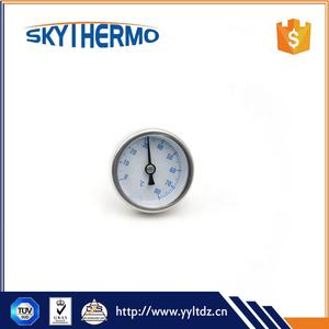 Thermomètre industriel à cadran pour eau chaude, à connexion arrière, en acier inoxydable 304, bimétallique - Product Image 6