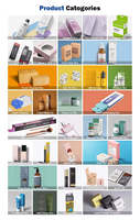 Boîte d'emballage personnalisée avec couvercle et base, finition mate et matériaux recyclés pour la présentation de coffrets cadeaux cosmétiques et de parfums