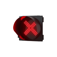 Feu de signalisation routière LED 300 mm avec croix rouge et flèche verte pour la sécurité des tunnels et des stations de péage