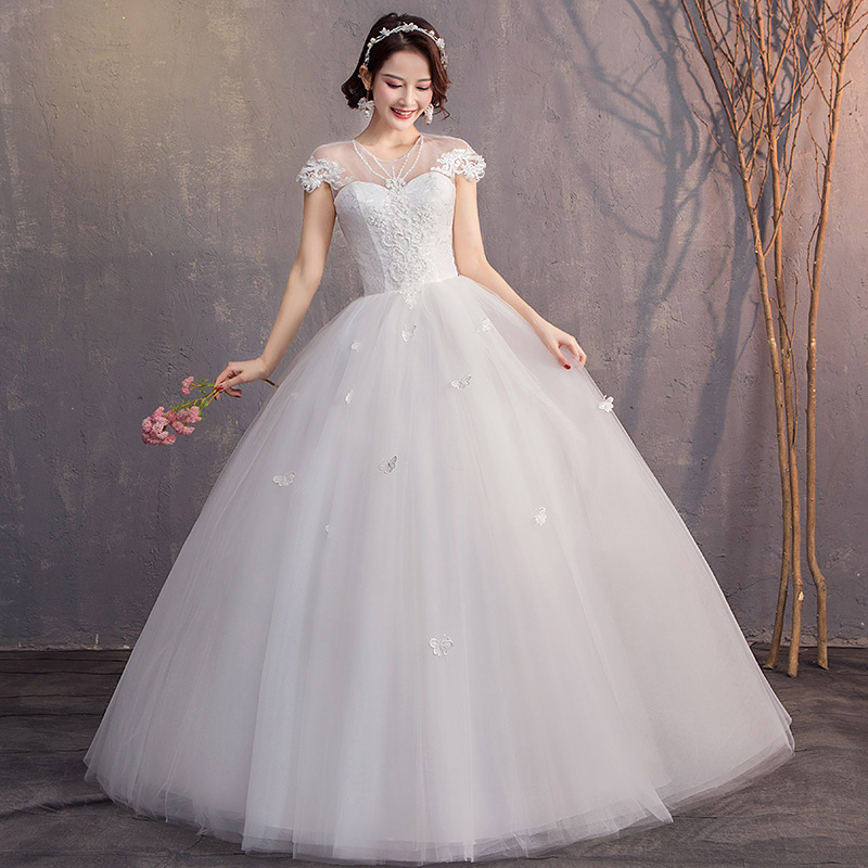 chinese dress ladies Off Shoulder Lace Dress for Maternity Solid Color Short Sleeve Elegant Pregnancy  Wedding Gown Photography Dress (White, X-Large) at Amazon Women's Clothing  store