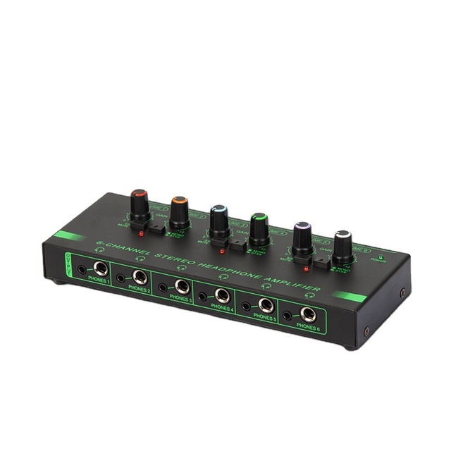 RGB Professional 4-channel Headphone Amplifier, 6-channel Headphone Amplifier, Lossless Monitoring Distributor, Recording Studio