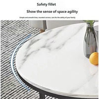 Table basse de salon moderne et compacte, multifonctionnelle, avec plateau extensible, design rond, meubles gain de place