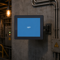 PC industriel à écran tactile 12,1 pouces, panneau ouvert, IP65, étanche, écran tactile HMI, moniteur d'ordinateur