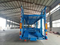 Semi-remorque porte-voitures à double étage de marque AOTONG, robuste, à 2 essieux, avec rampe de levage hydraulique pour le transport de 6 à 10 véhicules