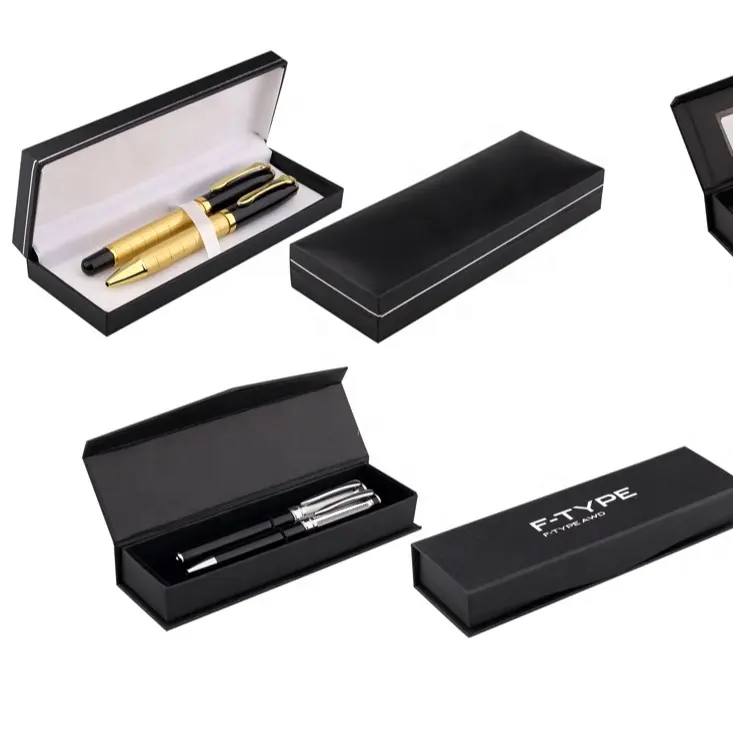 Bolígrafo roller de alta calidad, regalos de lujo, articulos de papelería, Bolígrafo de metal con caja