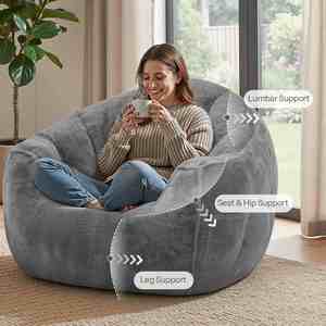 Canapé paresseux en gros, canapé pouf moderne, canapé paresseux, fauteuil pouf, canapé pouf compressé - Product Image 3