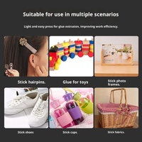Bâton de colle thermofusible en silicone blanc semi-transparent polyvalent sans COV, expédition rapide, pour l'école, les enfants, le travail du bois, TrstMat