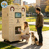 Station de lavage pour chiens en libre-service 24/7 avec écran tactile, paiement par pièces/cartes, distributeur sans espèces, nettoyage automatique et chauffage