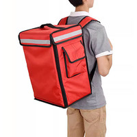 Isolierter Essenslieferungs-Rucksack Mahlzeiten-Tragetasche Geräte-Reinigungstasche Großvolumige Pizzabox XZC-6001 >6L