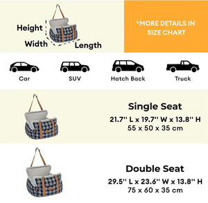Sièges de voiture en peluche <span class=keywords><strong>pour</strong></span> chiens, portables, toutes saisons, universels, <span class=keywords><strong>pour</strong></span> chiens et chats, avec housses amovibles, lavables à la main, vente en gros - Product Image 3