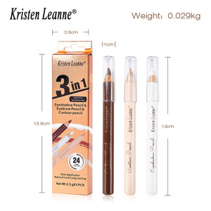 Yüksek maliyetli pratik şekillendirme kapatıcı <span class=keywords><strong>Eyeliner</strong></span> uzun ömürlü su geçirmez kaş kalemi 3 parçalı Set - Product Image 5