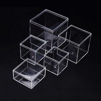 Boîte transparente en plastique acrylique avec couvercles, boîte de rangement en acrylique pour bonbons, dessert, chocolat, boîte-cadeau alimentaire, vente directe d'usine
