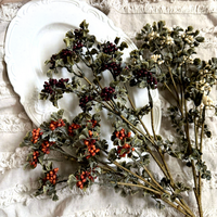 Herfstthema vintage bessen wijnrode frambozen nep fruit kunstmatige bessentak voor Kerstmis bruiloft huisdecoratie