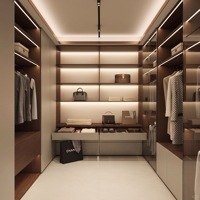 Système de dressing en mélamine abordable, dressing sur mesure, armoire économique, directement de l'usine OEM