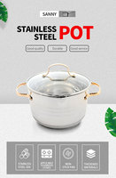Gold Friendship Cookware : Ensembles de batterie de cuisine dorés, Ensemble de casseroles Smiling Rose, Ustensiles de cuisson émaillés, Gadgets de cuisine